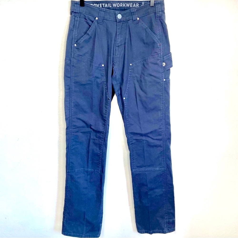 💥SOLD💥Dovetail Workwear “Anna Taskpant” French Navy Denim Blue Canvas